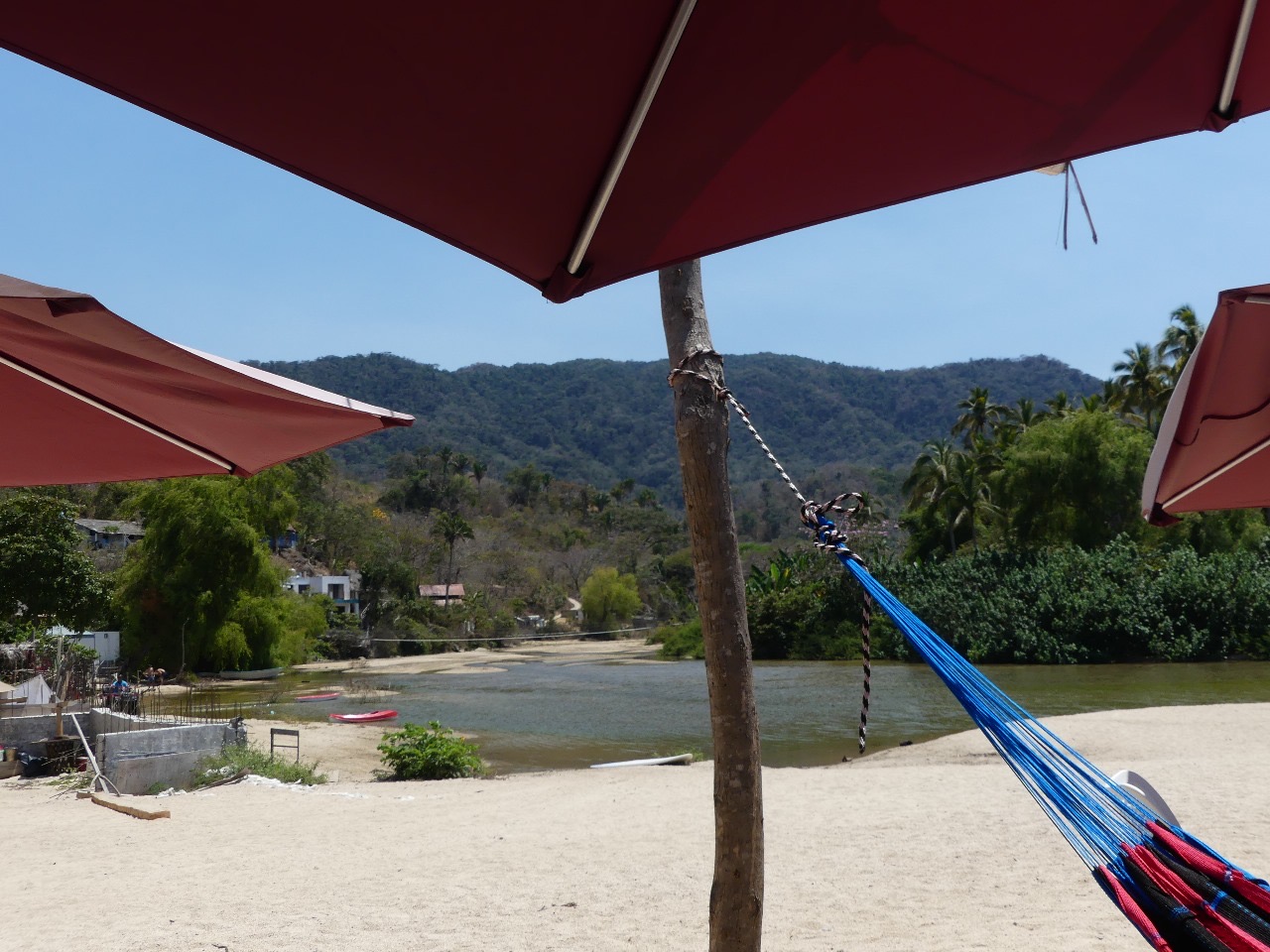 Hamaca frente a playa